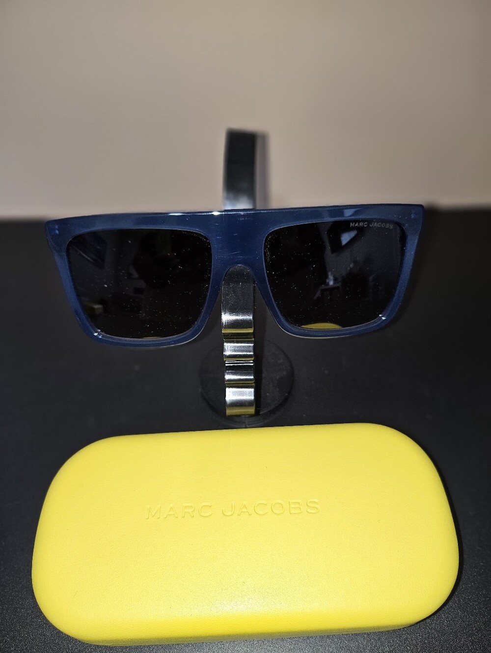 Marc Jacobs Blue Sunglasses with Yellow Case